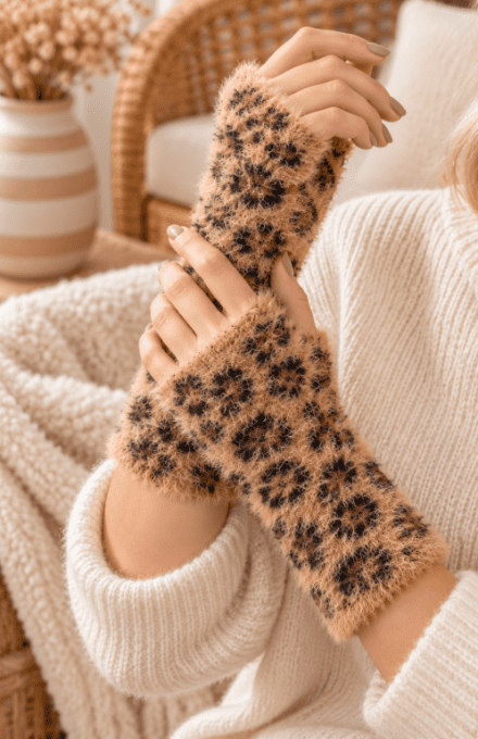 Mitaines LEOPARD CAMEL
