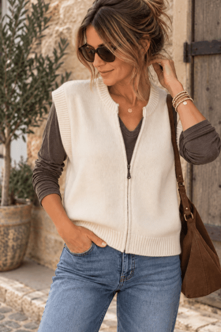Gilet  BEIGE