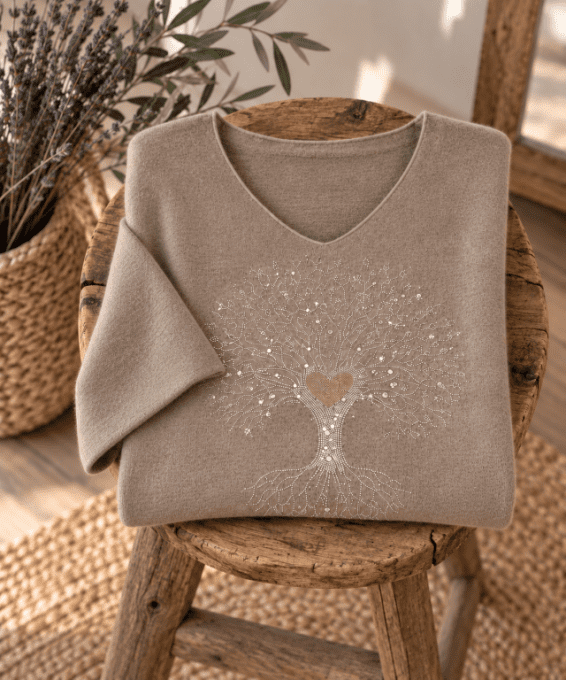 Pull ARBRE DE VIE CAMEL