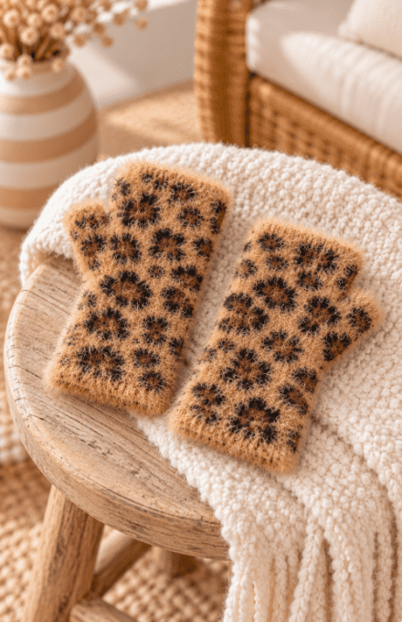 Mitaines LEOPARD CAMEL