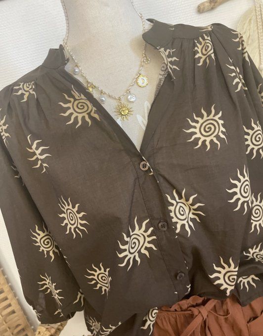 Chemise SOLEIL CHOCOLAT