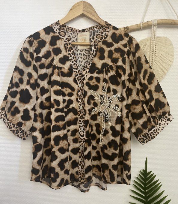 Chemise léopard PALMIER