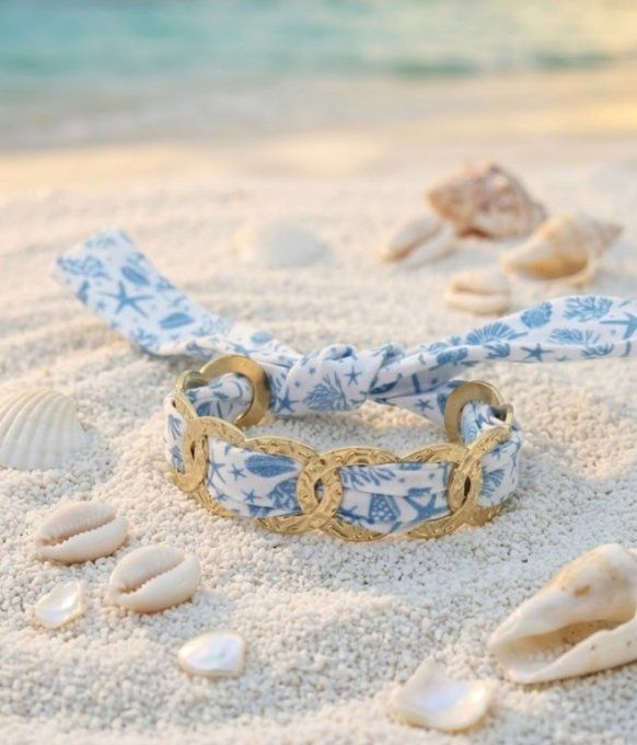Bracelet manchette TISSU