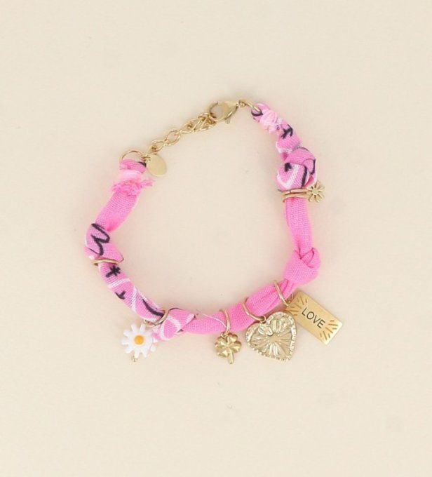 Bracelet RUBAN ROSE