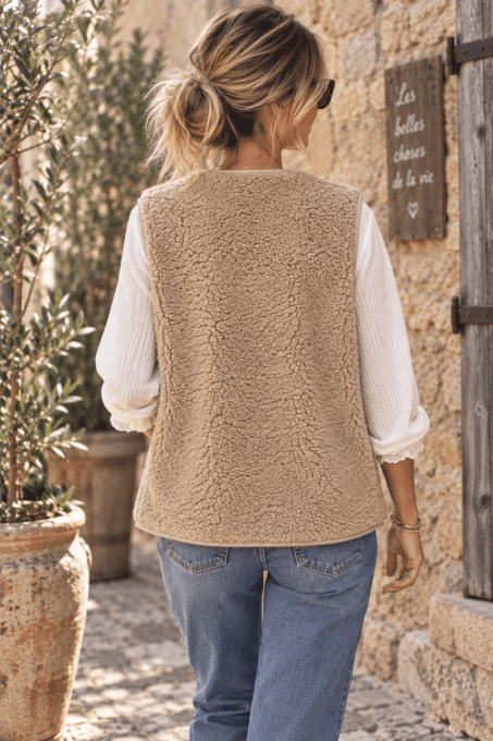 Gilet MOUMOUTE BEIGE UNI