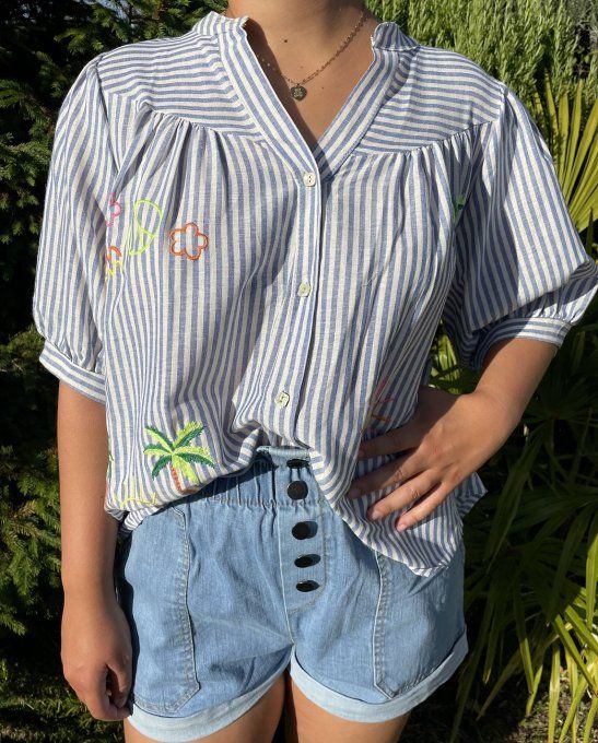Short BLEU JEAN