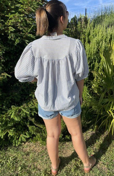 Chemise rayée BLEU JEAN