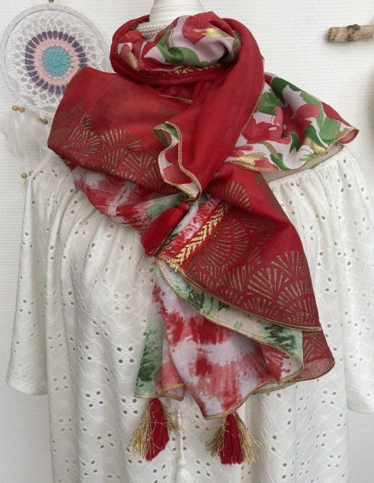 Foulard PATCH rouge