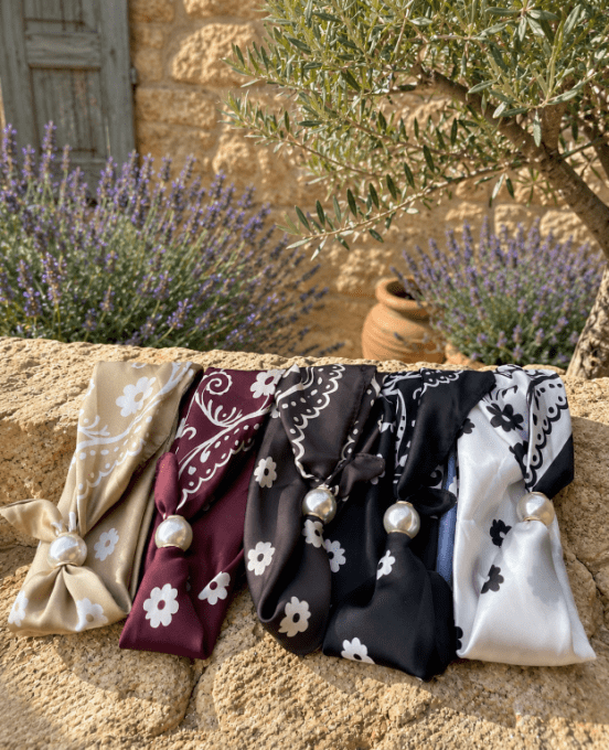 Foulard bijou FLORAKA