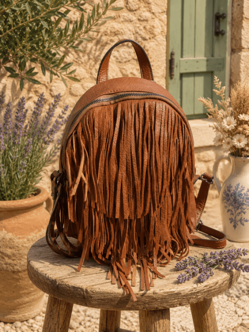 Sac à dos franges CAMEL
