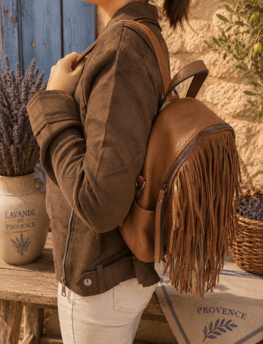 Sac à dos franges CAMEL