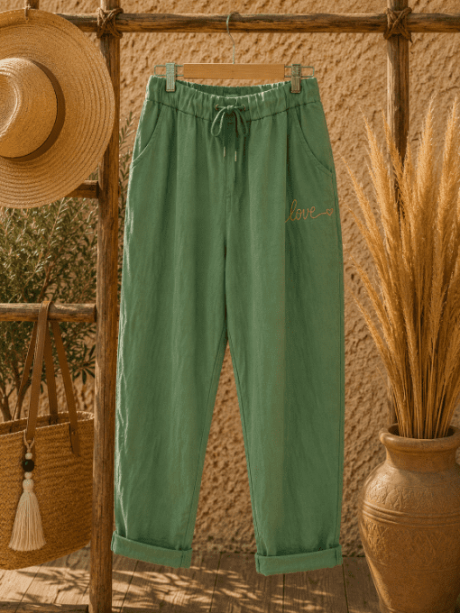 Pantalon MAGIQUE LOVE VERT 44 au 52/54