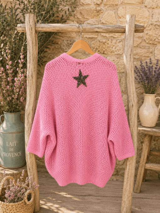 Gilet rose ETOILE