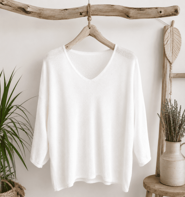 Pull manches 3/4 