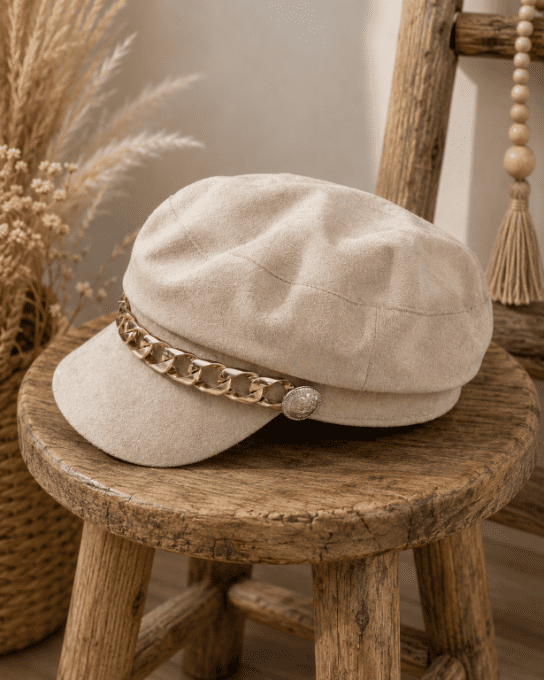 Casquette suédine