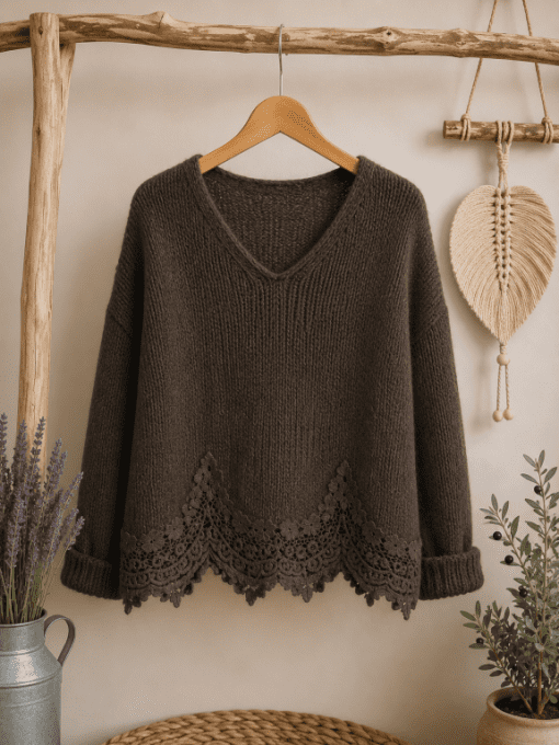 Pull dentelle NOËLIE 