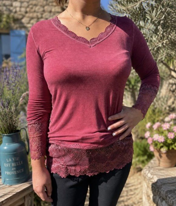 Sous-pull rouleau dentelle TU 34 au 42/44 