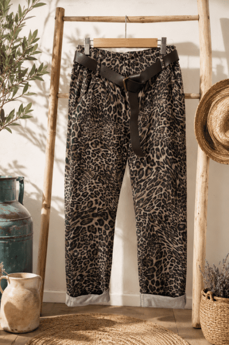 Pantalon LEOPARD BEIGE