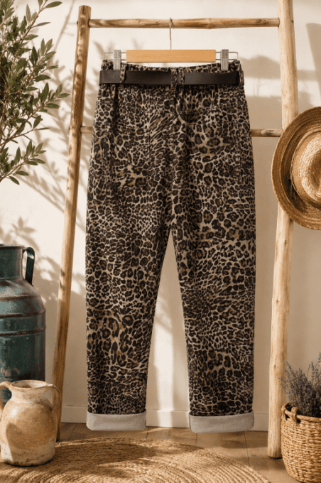 Pantalon LEOPARD BEIGE