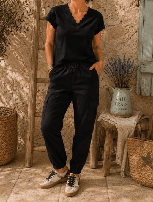 Pantalon CARGO NOIR