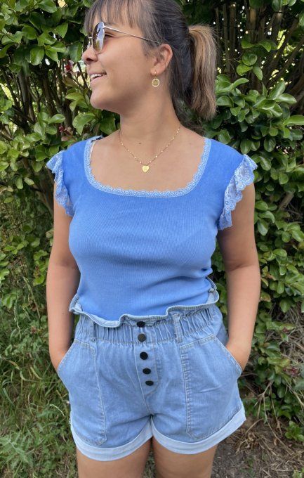 Tee-shirt KAREN BLEU       