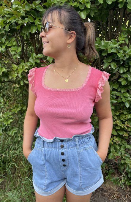 Tee-shirt KAREN FUSHIA           