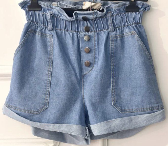 Short BLEU JEAN