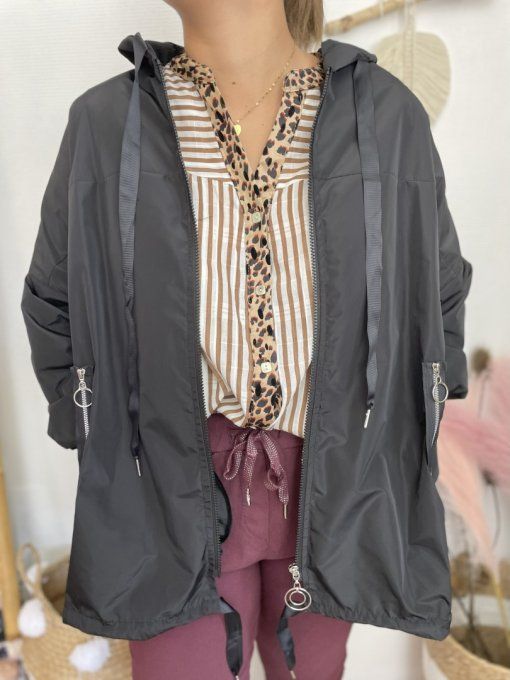 Chemise rayée CHOCOLAT