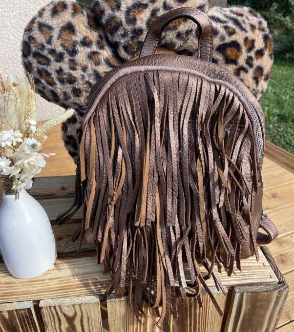 Sac à dos franges BRONZE