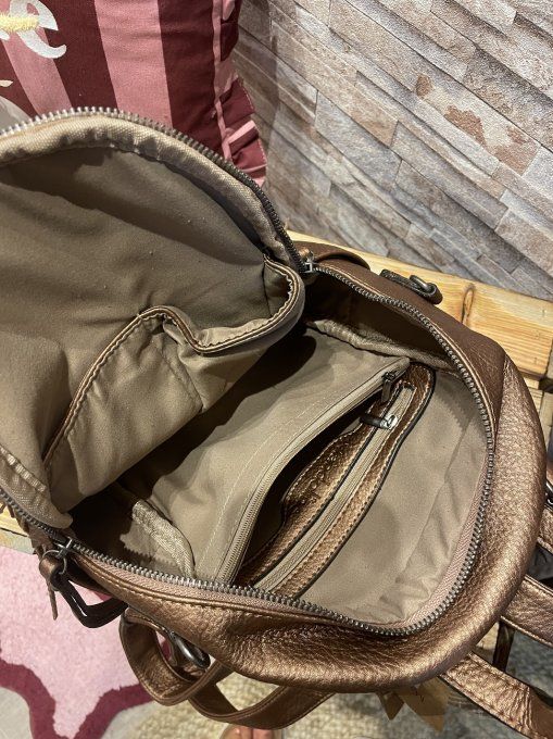 Sac à dos franges BRONZE