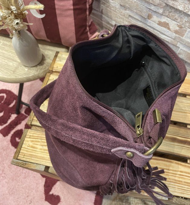 Sac franges BORDEAUX