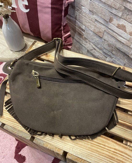 Sac banane franges CHOCOLAT