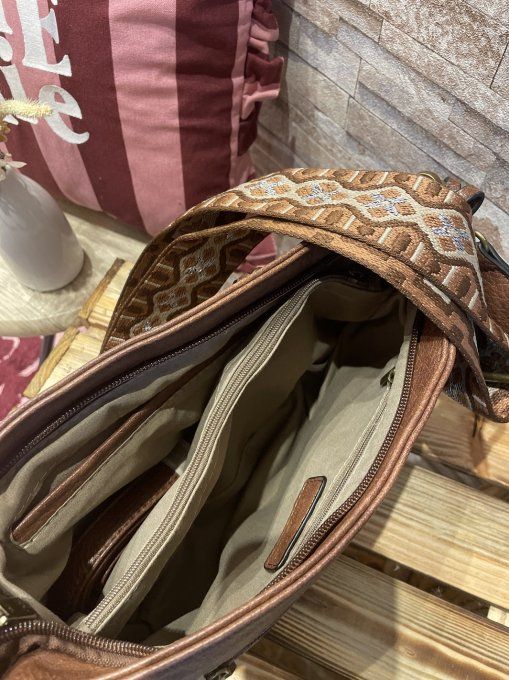 Sac besace multipoches CAMEL