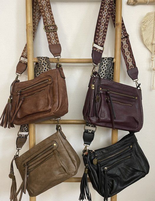 Sac besace multipoches TAUPE