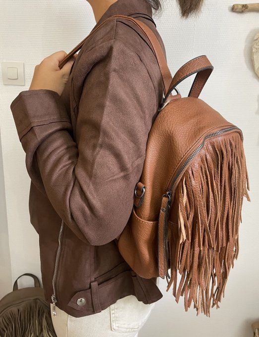 Sac à dos franges CAMEL