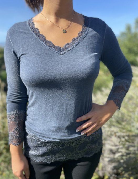 Sous-pull rouleau dentelle TU 34 au 42/44