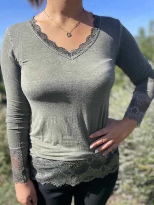 Sous-pull rouleau dentelle TU 34 au 42/44