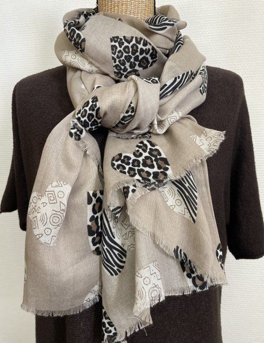 Foulard coeurs