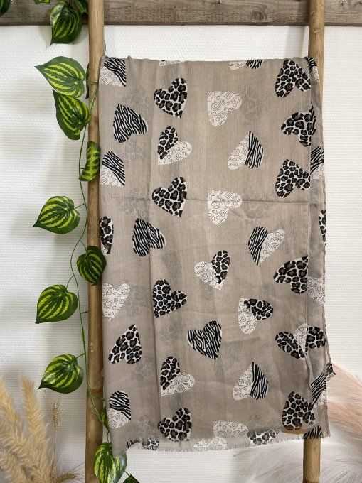 Foulard coeurs