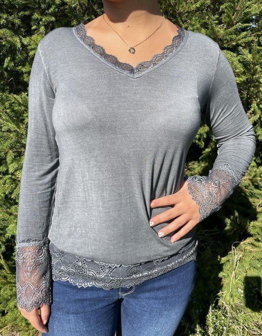 Sous-pull rouleau dentelle TU 34 au 42/44 