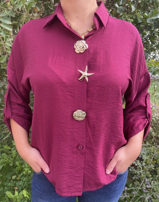 Chemise MADISON BORDEAUX