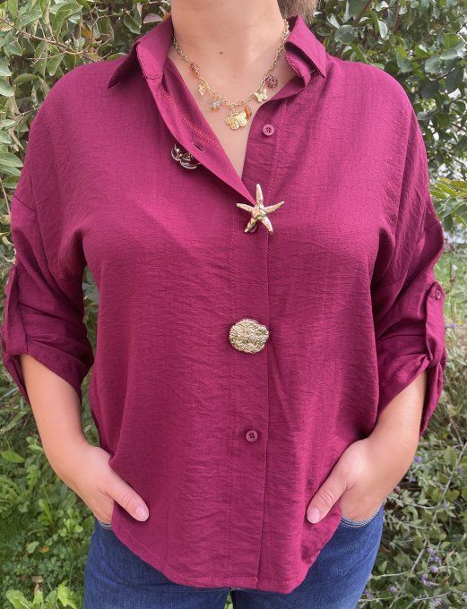 Chemise MADISON BORDEAUX