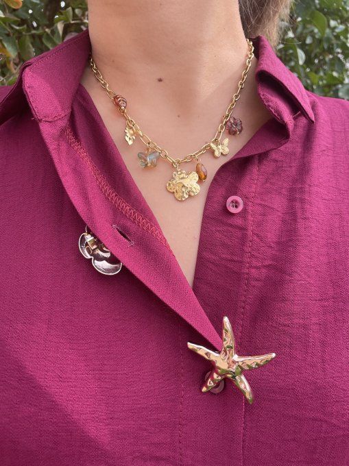 Collier CHARMS FLEUR DE LUMIERE