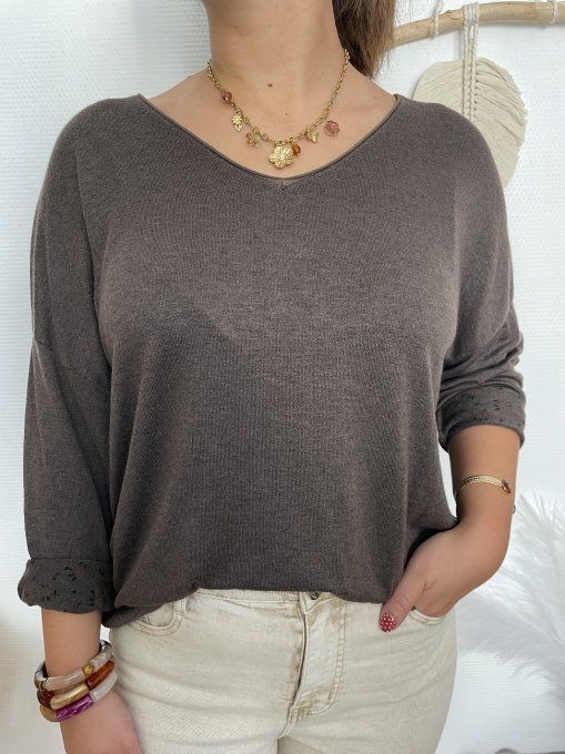 Pull AUTOMNE CHOCOLAT