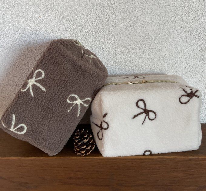 Trousse TEDDY NOEUDS TAUPE