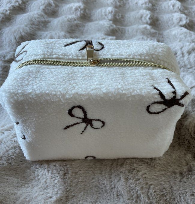 Trousse TEDDY NOEUDS ECRU