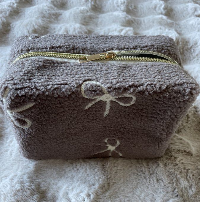Trousse TEDDY NOEUDS TAUPE