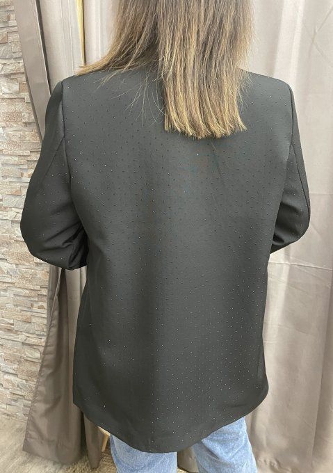 Veste noire STRASS