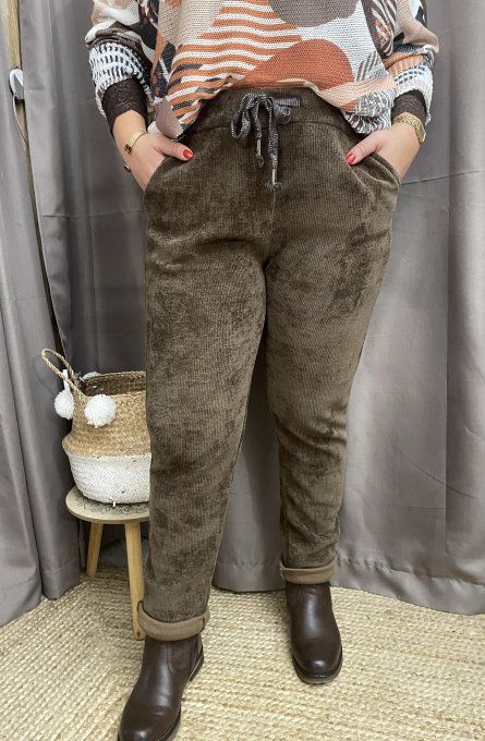Pantalon velours 36/44