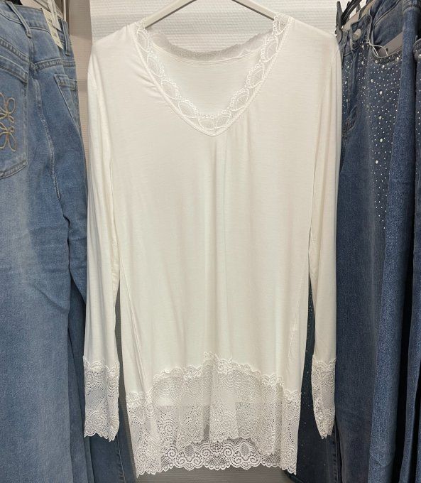 Sous-pull rouleau dentelle TU 34 au 42/44 